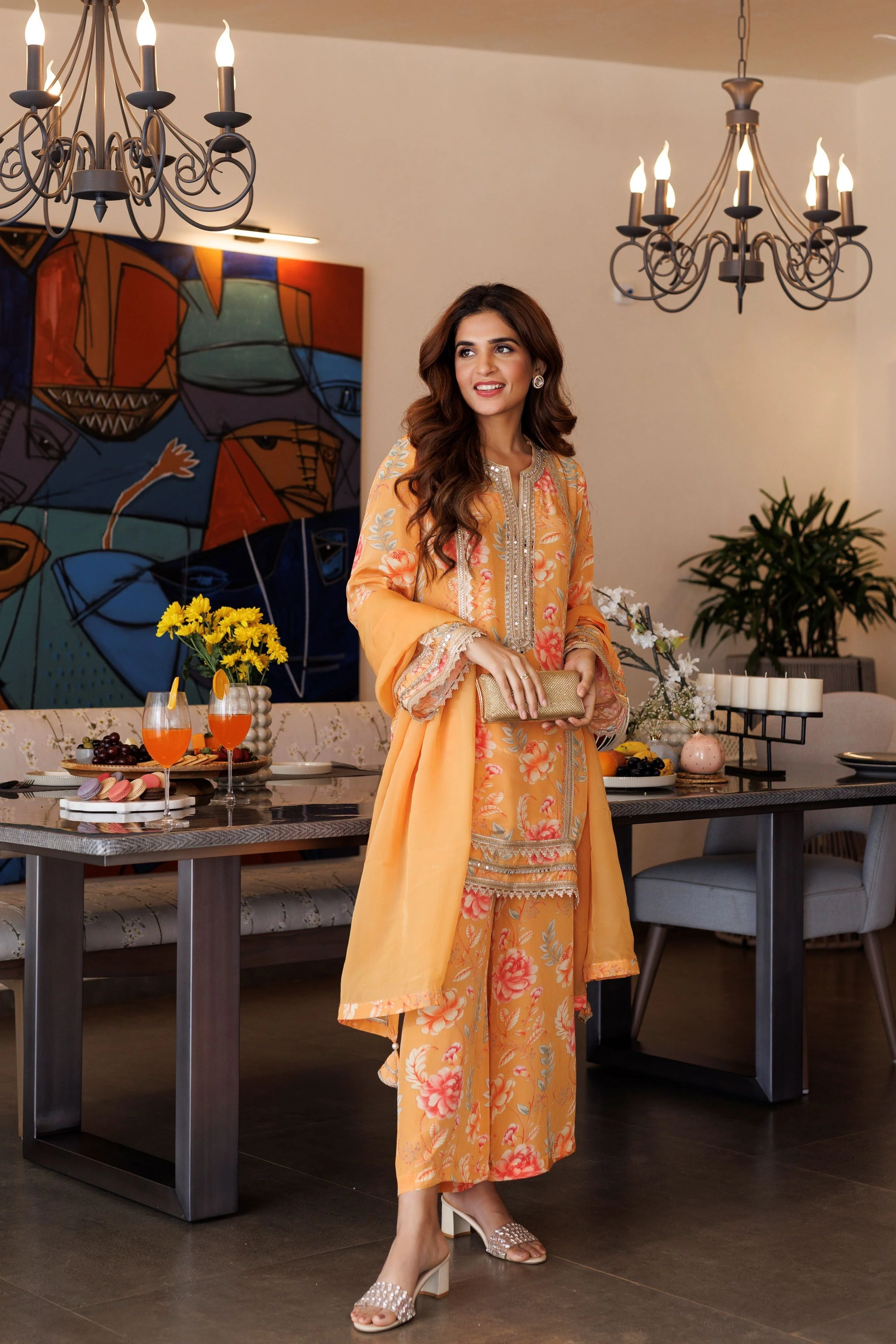 Tangerine Tango Delight Palazzo Set - Image 3